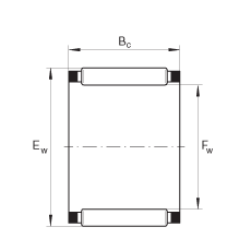 滾針及保持架組件 K5X8X8-TV, 根據 DIN 5405-1/ISO 3030 標準