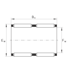 滾針及保持架組件 K80X88X46-ZW, 根據 DIN 5405-1/ ISO 3030 標準，雙列
