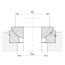 推力關(guān)節軸承 GE80-AX, 根據 DIN ISO 12 240-3 標準，需維護